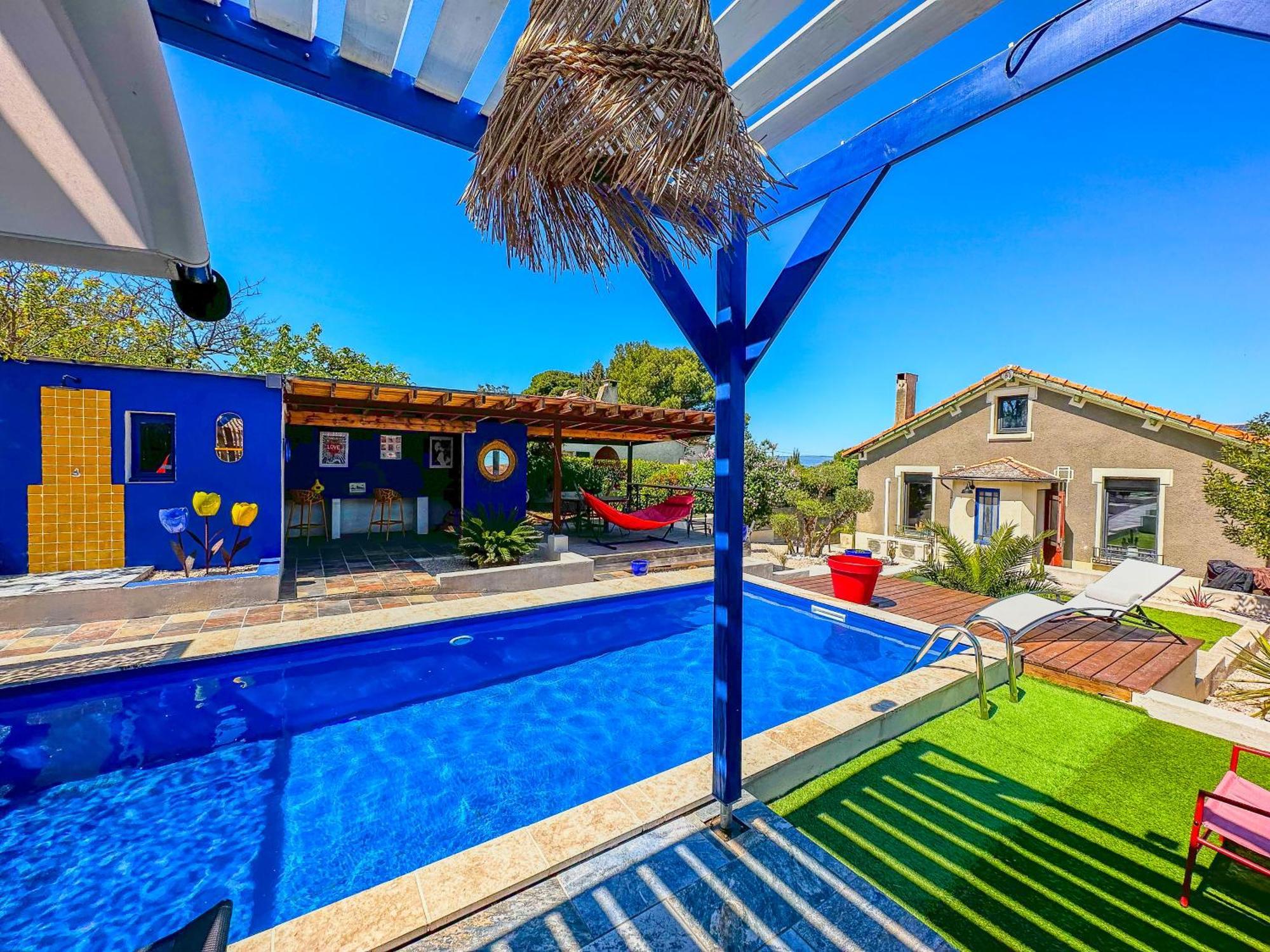 Loft Modern Avec Jardin Piscine Et Pool House Villa Lavalette Eksteriør bilde